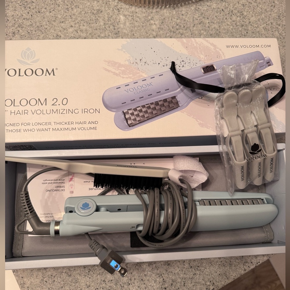 Voloom 2.0 Blue Hair Volumizing Iron